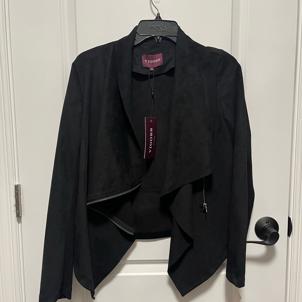 Hi Lo suede jacket